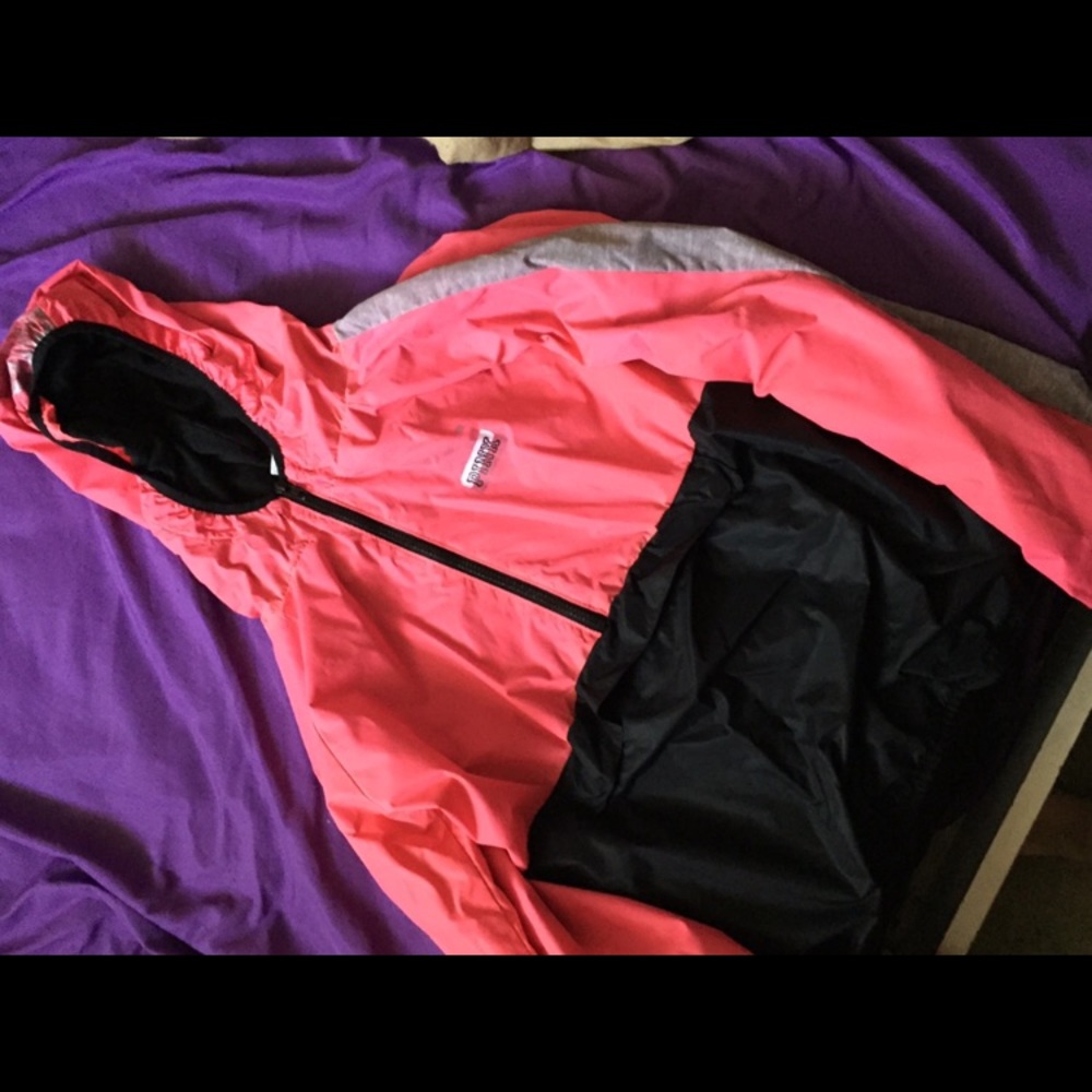 PINK wind breaker.